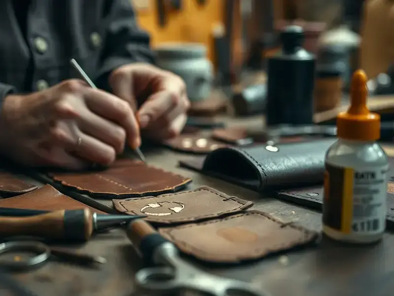 Leather repair service